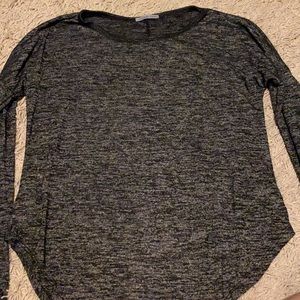 Long Sleeve Heathered Top